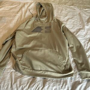 Under Armour hoodie. Tan. Size L. Gently worn.